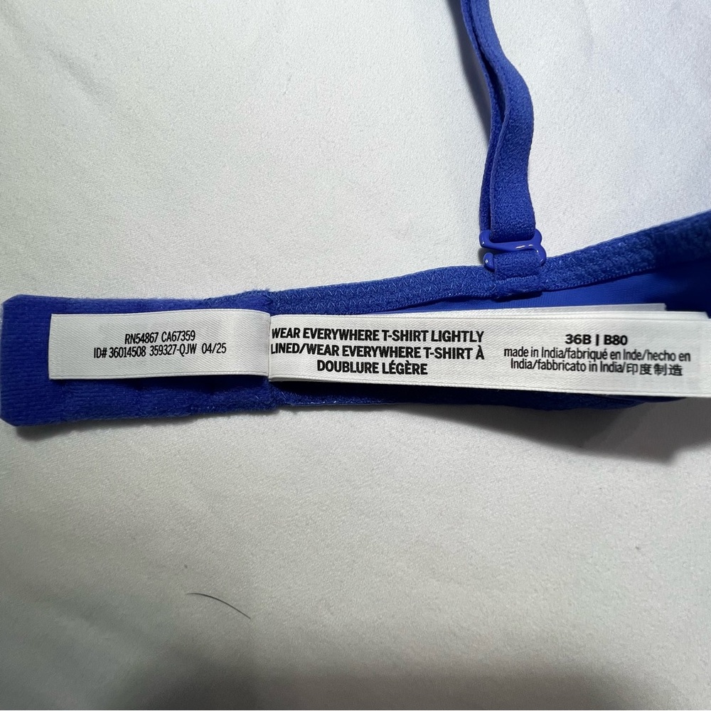 PINK Victoria's Secret Wear Everywhere Lightly Lined Tshirt Bra 36B Cornflower - Picture 6 of 11